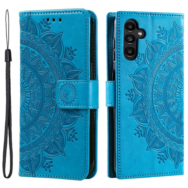 Läderfodral Mandala Samsung Galaxy A26 Blå