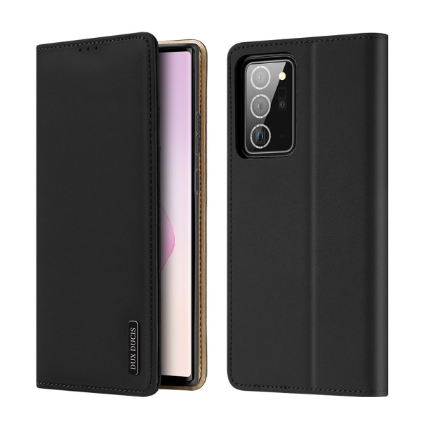 Dux Ducis Wish Læder Wallet Case Galaxy Note 20 Ultra Black