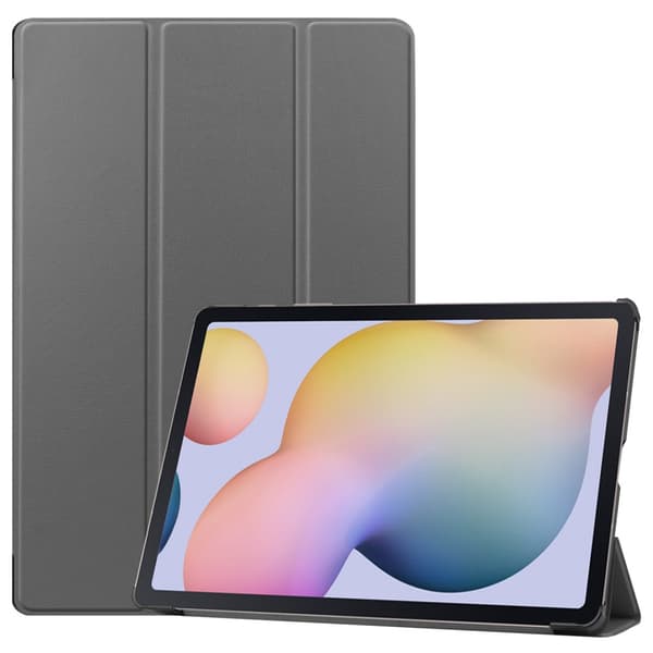Samsung Galaxy Tab S7 Plus/S8 Plus 12.4 Etui Tri-fold Grå