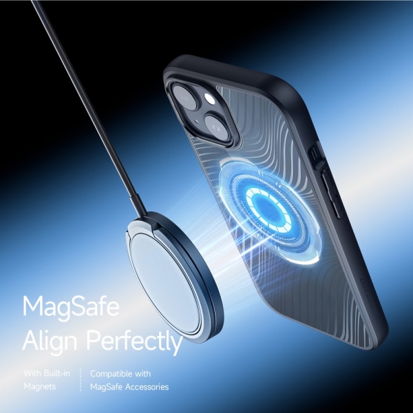 Dux Ducis Aimo -sarjan MagSafe kotelo iPhone 15 musta