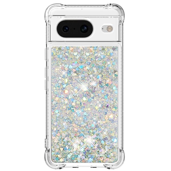 Glitter Bling TPU -kotelo Google Pixel 8 -hopea