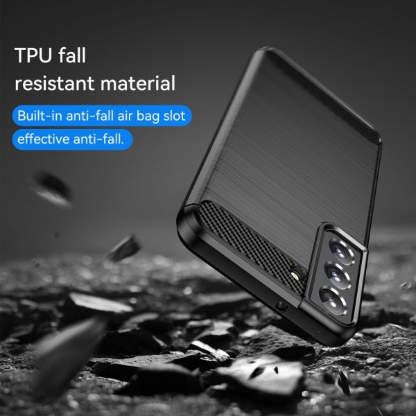 Carbon Shockproof TPU Cover Samsung Galaxy S23 Sort