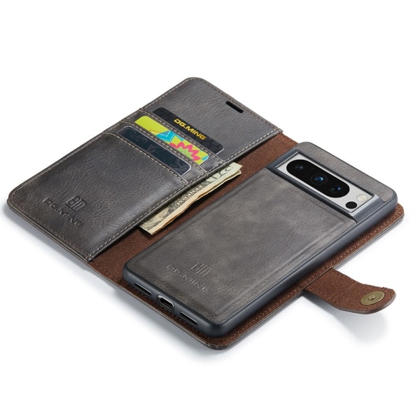 DG.MING 2-i-1 Magnet Pung Google Pixel 8 Pro Brun