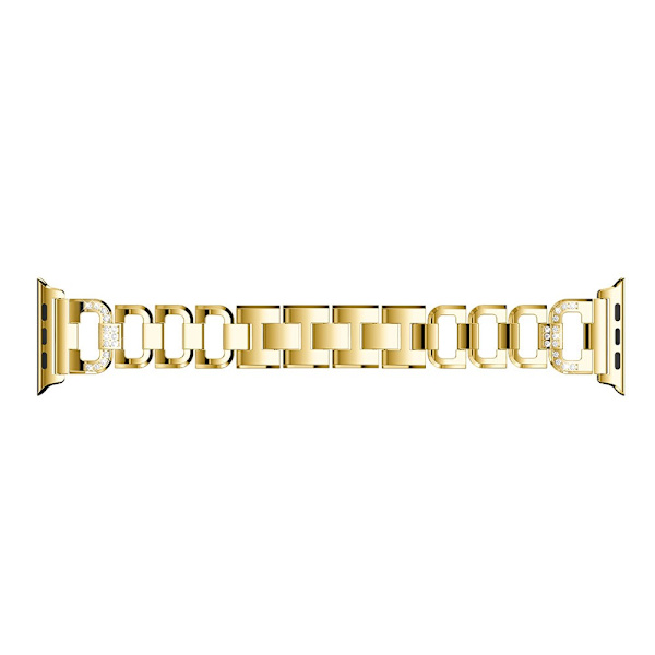 Rhinestone-metallrem för Apple Watch 38/40/41 mm Guld