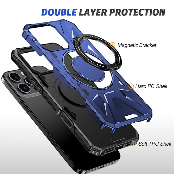iPhone 16 Pro MagSafe Ring -hybridikuori, sininen