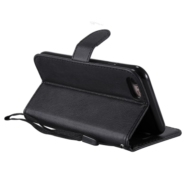 Magnet Leather Wallet iPhone 7/8/SE Svart