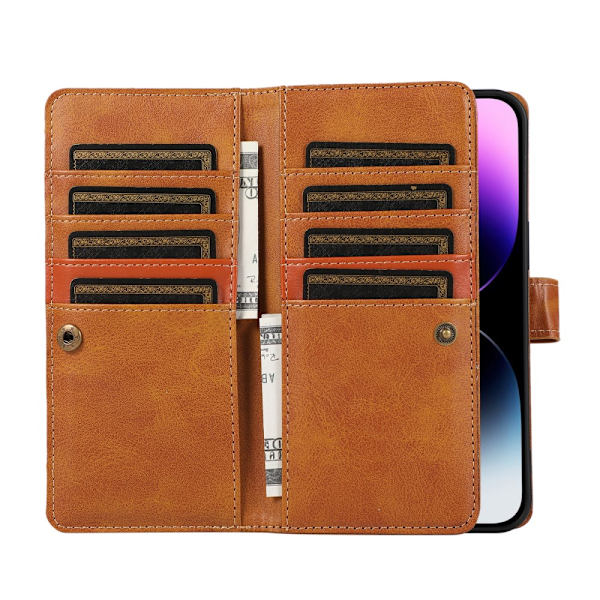 Pungetui Multi-Slot iPhone 16 Pro Cognac
