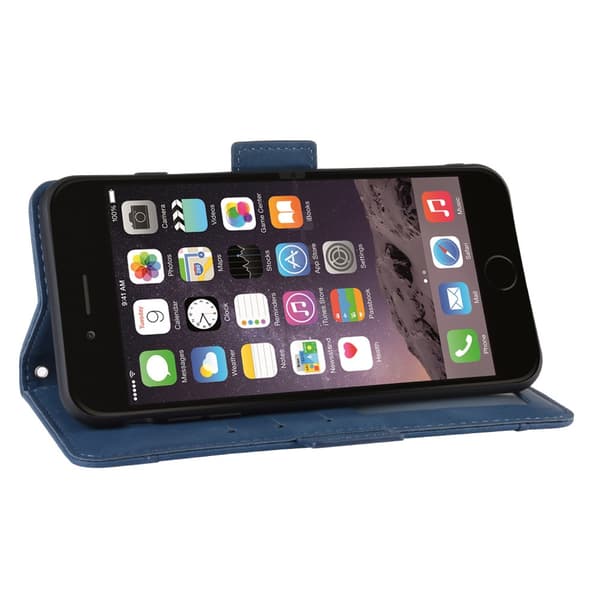 Monikäyttöinen lompakkokotelo iPhone 7/8 Plus - Sininen