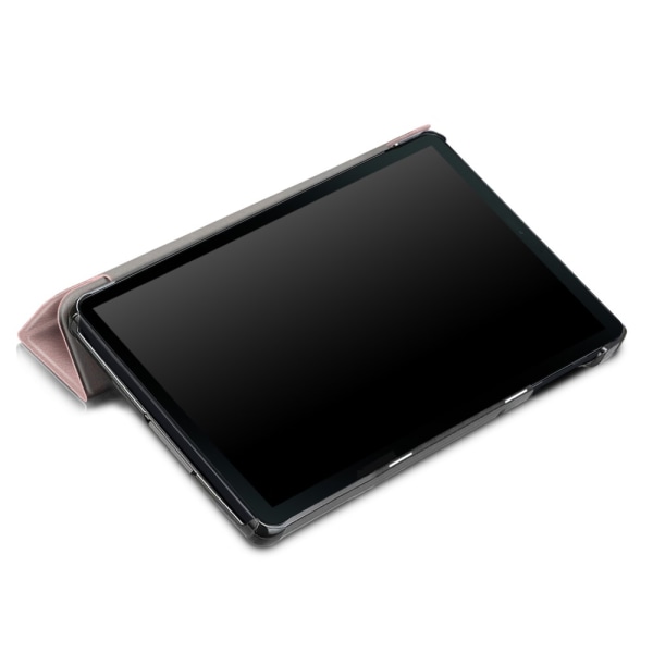 Tri-Fold Stand Läderfodral Samsung Galaxy Tab A 2019 Rosa