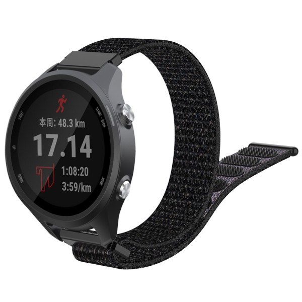 Garmin Forerunner 245/645 musta nylonranneke