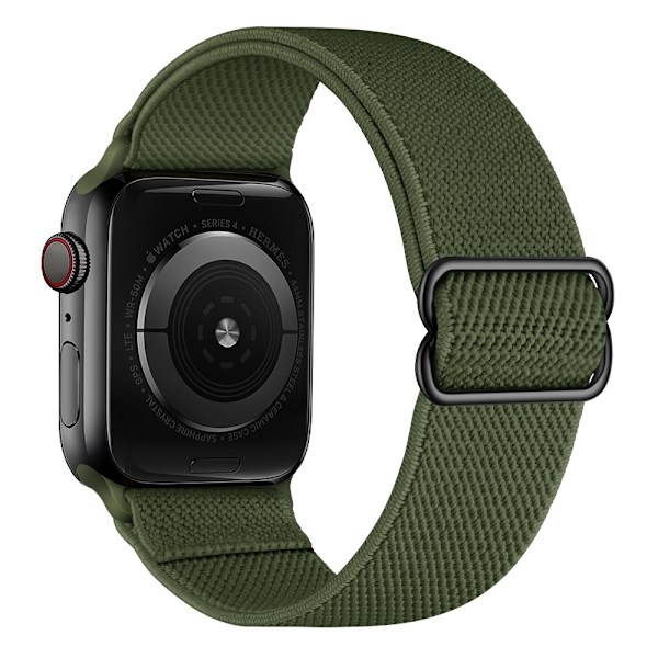 Elastinen Nylon-ranneke Apple Watch Series 10 46mm Vihreä