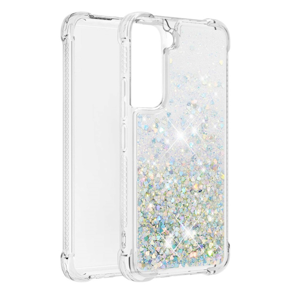 Glitter Bling TPU Case Samsung Galaxy S22 Silver