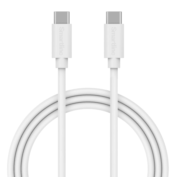 Smartline USB C -kaapeli USB C:hen 3A 3m Valkoinen