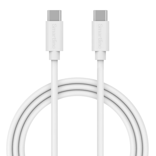 Smartline USB C kabel Till USB C 3A 3m Vit