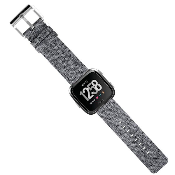 Canvasrem til Fitbit Versa/Versa 2 Grå