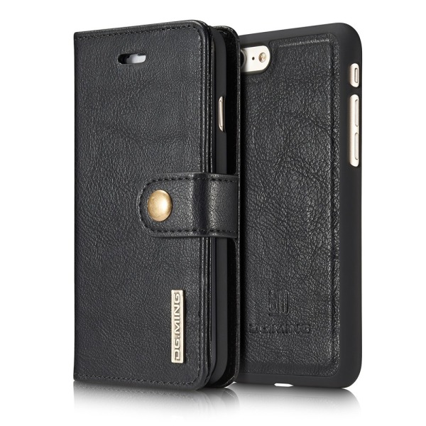 DG.MING 2-in-1 Magnet Wallet iPhone 7/8/SE Black
