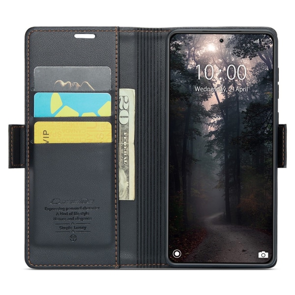 CaseMe Slim Pungetui RFID-beskyttelse Xiaomi 14 Sort