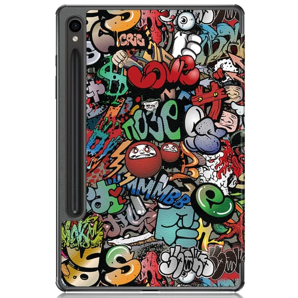Samsung Galaxy Tab S9 Etui Tri-fold Graffiti