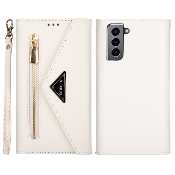 Samsung Galaxy S22 -lompakkokotelo, valkoinen