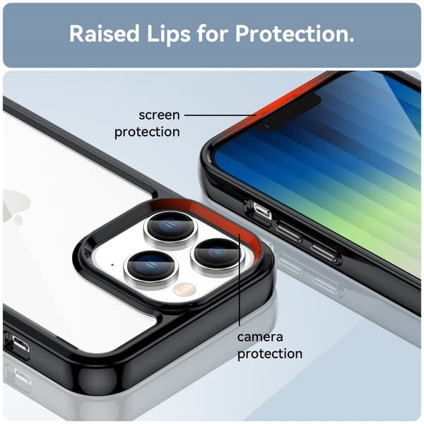 Hybrid Edge Skal iPhone 14 Pro Svart