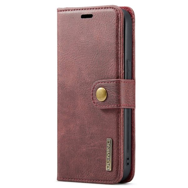 DG.MING 2-in-1 Magnet Wallet iPhone 14 Red