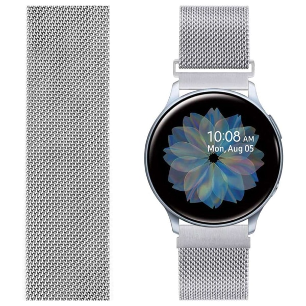 Milanolainen rannekoru Samsung Galaxy Watch 5 40/44/Pro 45 mm hopea