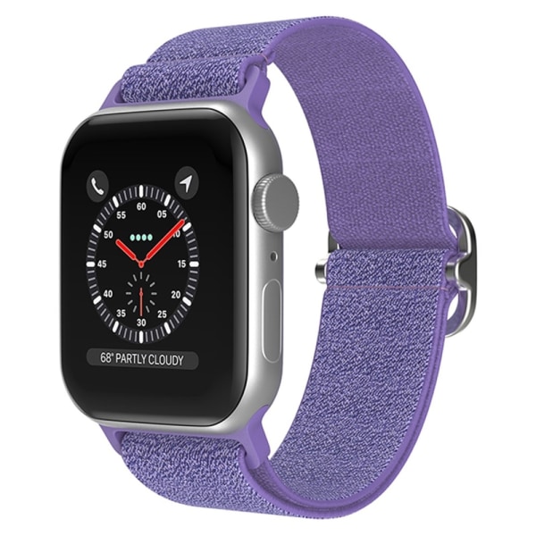 Elastiskt Nylonarmband Apple Watch 45mm Series 9 Glitter Lila