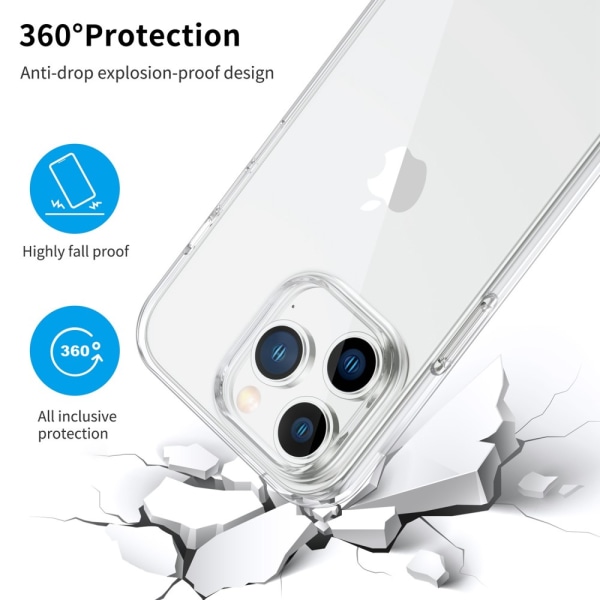 Stødsikker TPU Cover iPhone 14 Pro Gennemsigtig