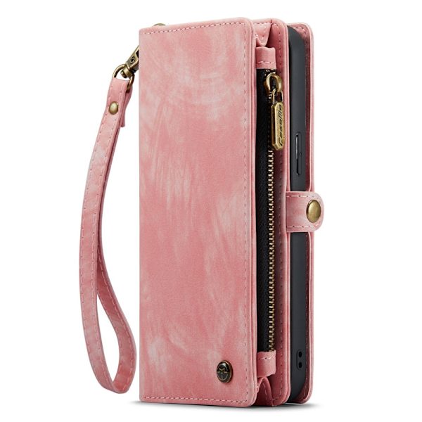 CaseMe Multi-Slot 2 i 1 Pungetui iPhone 14 Rosa