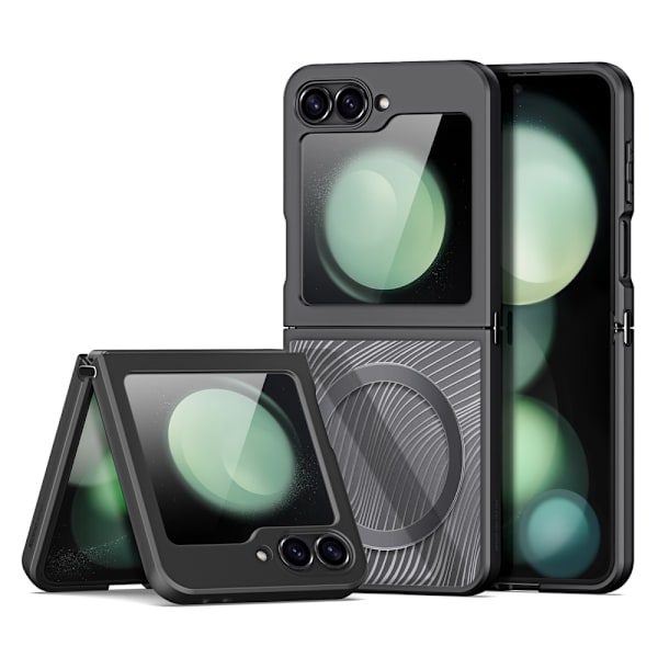 Dux Ducis Aimo -sarjan MagSafe-kuori Samsung Galaxy Z Flip 6:lle, musta