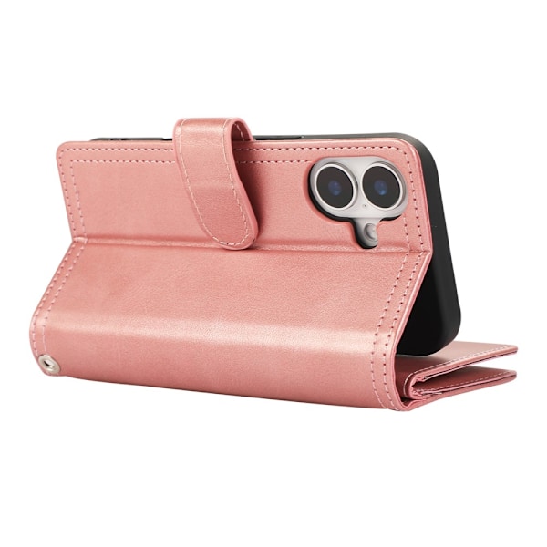 Plånboksfodral Multi-Slot iPhone 16 Roséguld