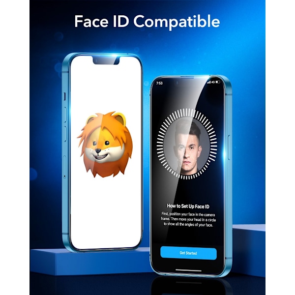 ESR Full-Coverage -näytönsuoja iPhone 13 Mini 2-pakkaus