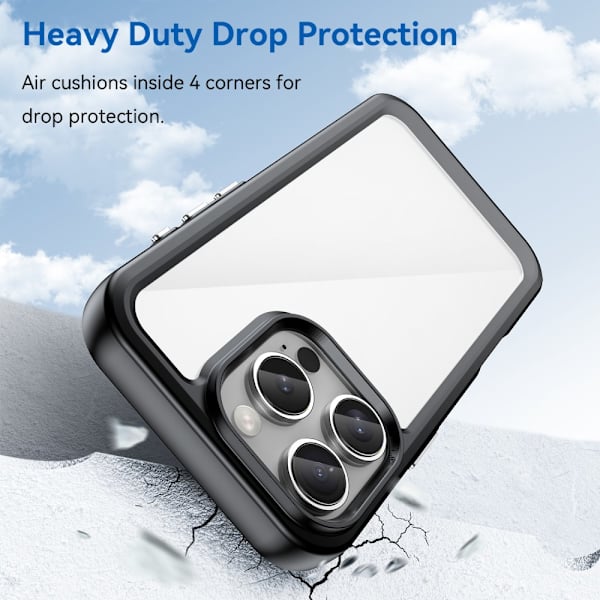 Hybrid Edge Case iPhone 16 Pro Svart