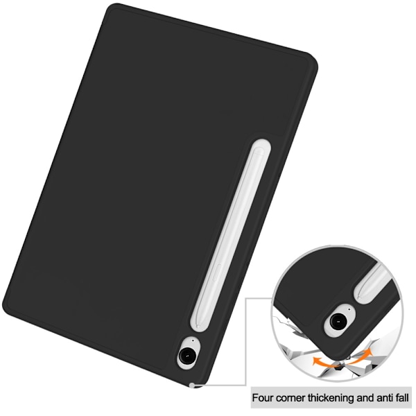 Samsung Galaxy Tab S10 FE Fodral Tri-Fold Med Pen-hållare Svart