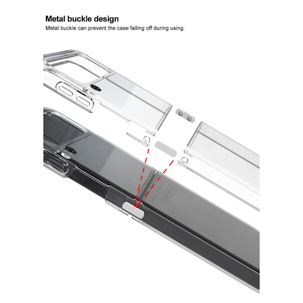 IMAK Samsung Galaxy Z Flip 4 Case TPU Crystal Clear