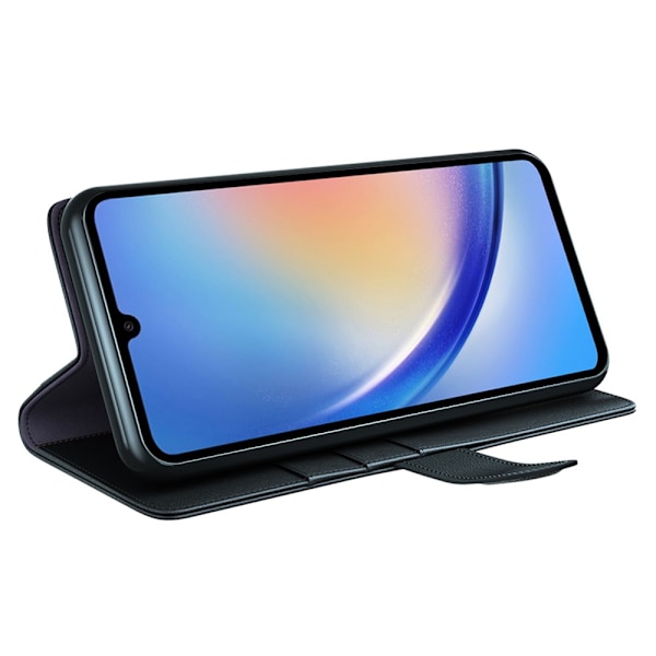 Ægte læderetui Samsung Galaxy A35 Sort