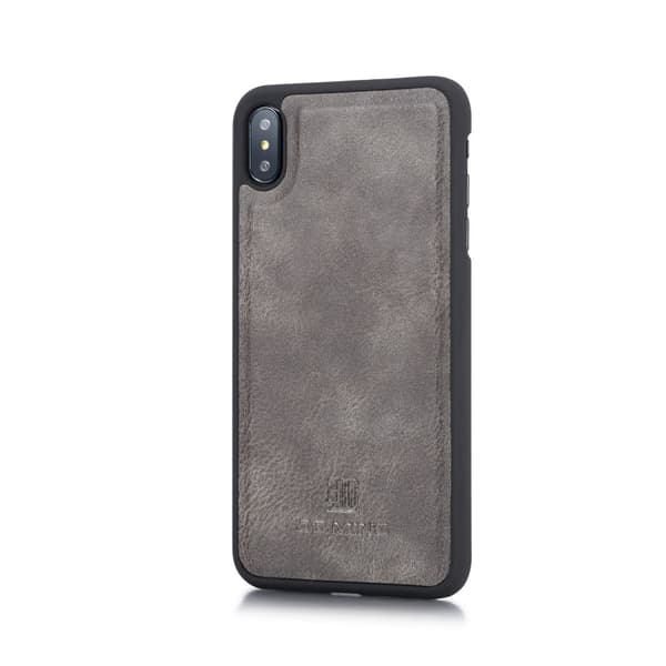 DG.MING 2-i-1 Magnetiskt Plånboksfodral iPhone XS Max Brun