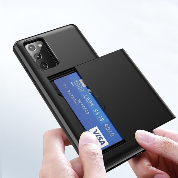 Skal med kortholder til Samsung Galaxy S20 FE Sort