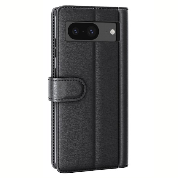 Äkta Läderfodral Google Pixel 8 Svart