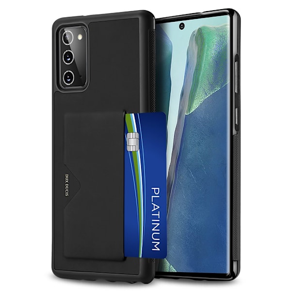 Dux Ducis PoCard Kortlomme Etui Galaxy Note 20 Sort