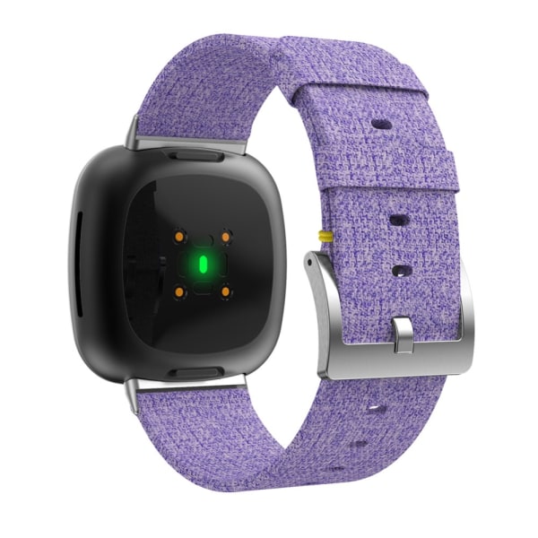 Canvasarmband Fitbit Versa 3/Sense Lila