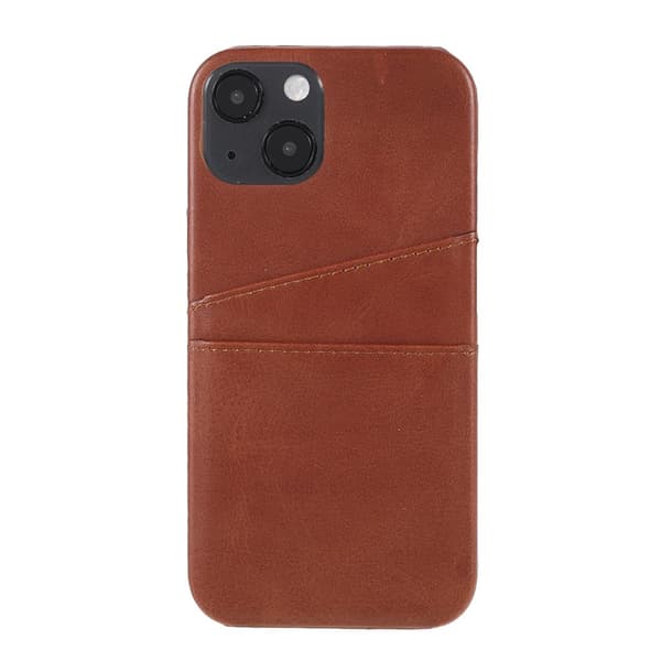 Kortplatser Fodral Apple iPhone 13 Mini Brun