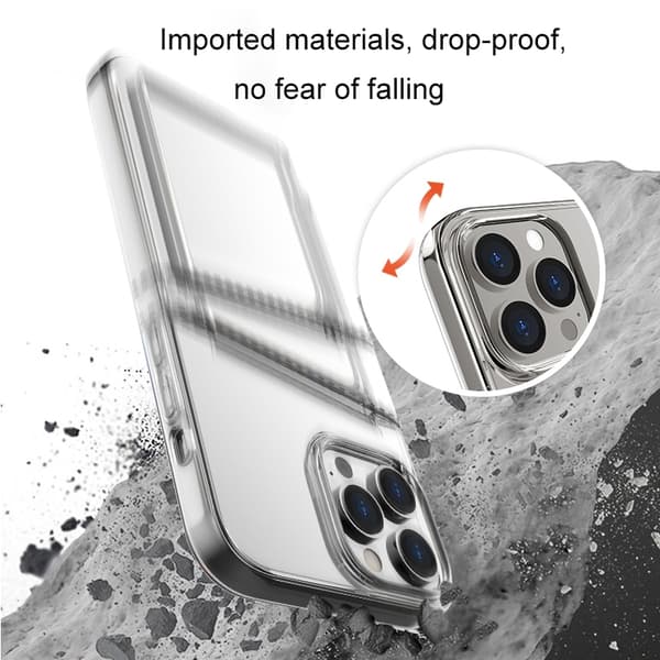 Etui med kortholder til iPhone 12 Pro Max Transparent