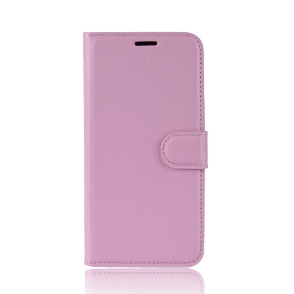 iPhone XS Max -puhelimen nahkainen suojakotelo, vaaleanpunainen