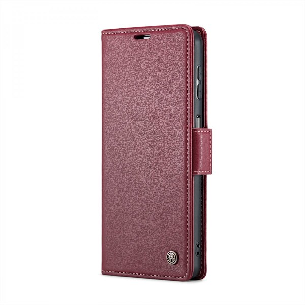 CaseMe Slim Lompakkokotelo RFID-suojalla Samsung Galaxy A15 Punainen