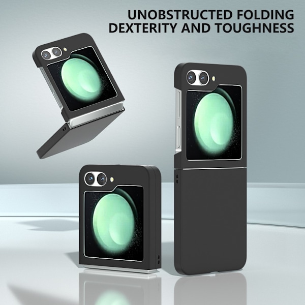 Hårdt cover med gummieret overflade til Samsung Galaxy Z Flip 6 Sort