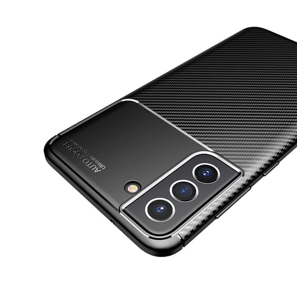 Carbon Stødsikkert Etui Samsung Galaxy S21 FE Sort