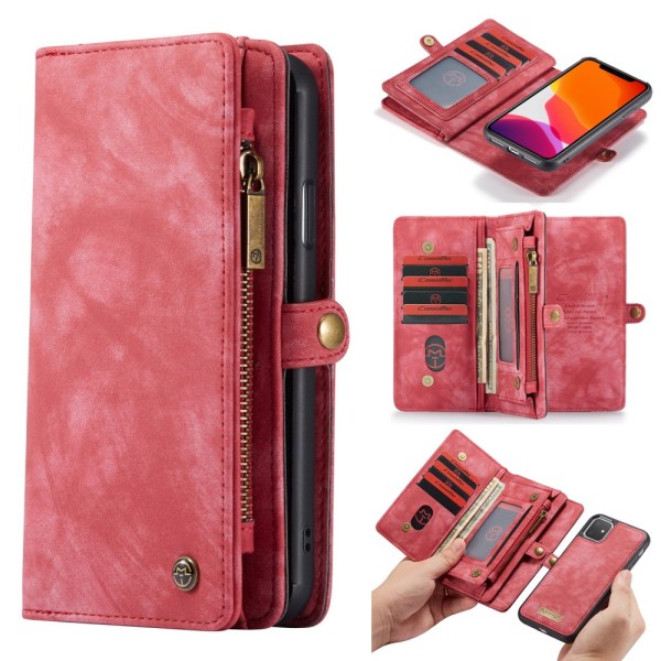 CaseMe Wallet -kotelo, monipaikkainen iPhone 11 Red