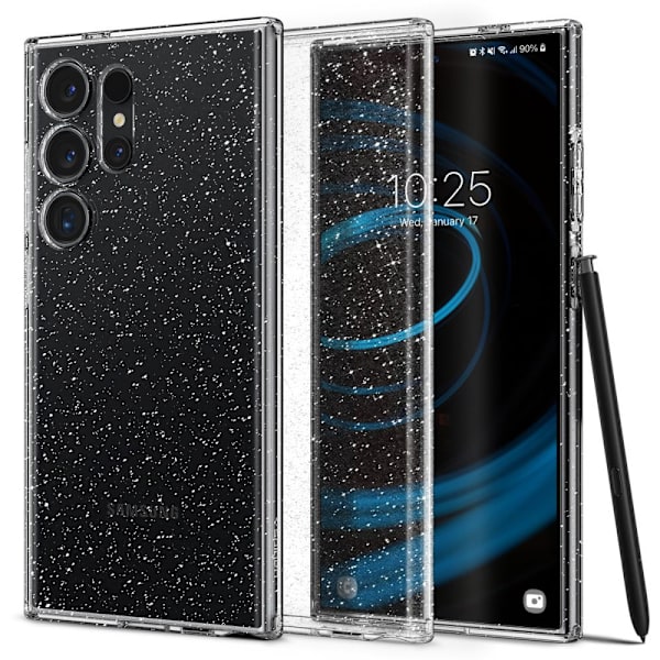 Spigen Samsung Galaxy S24 Ultra -kuori Liquid Crystal Glitter Clea
