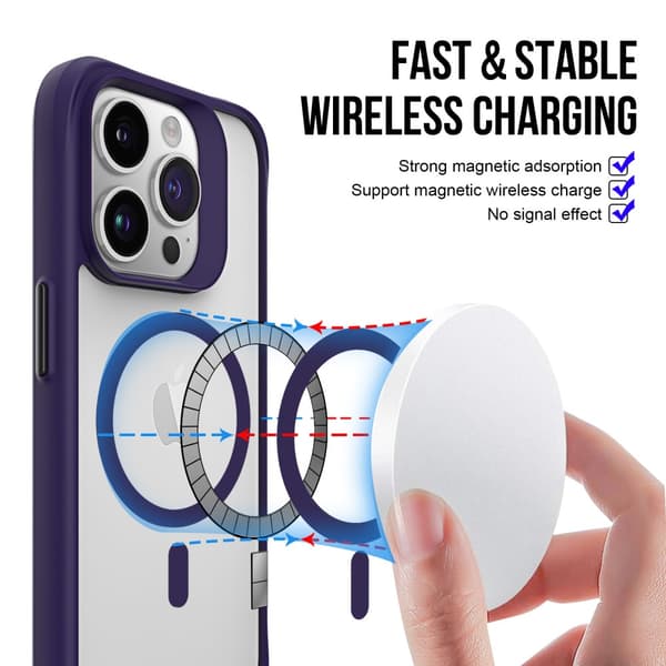 Magnetisk MagSafe Skal iPhone 16 Pro Lilla